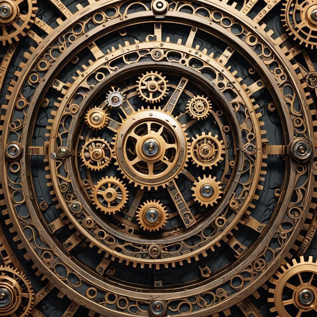 Steampunk Clockwork Orb: Time's Passage in 3D