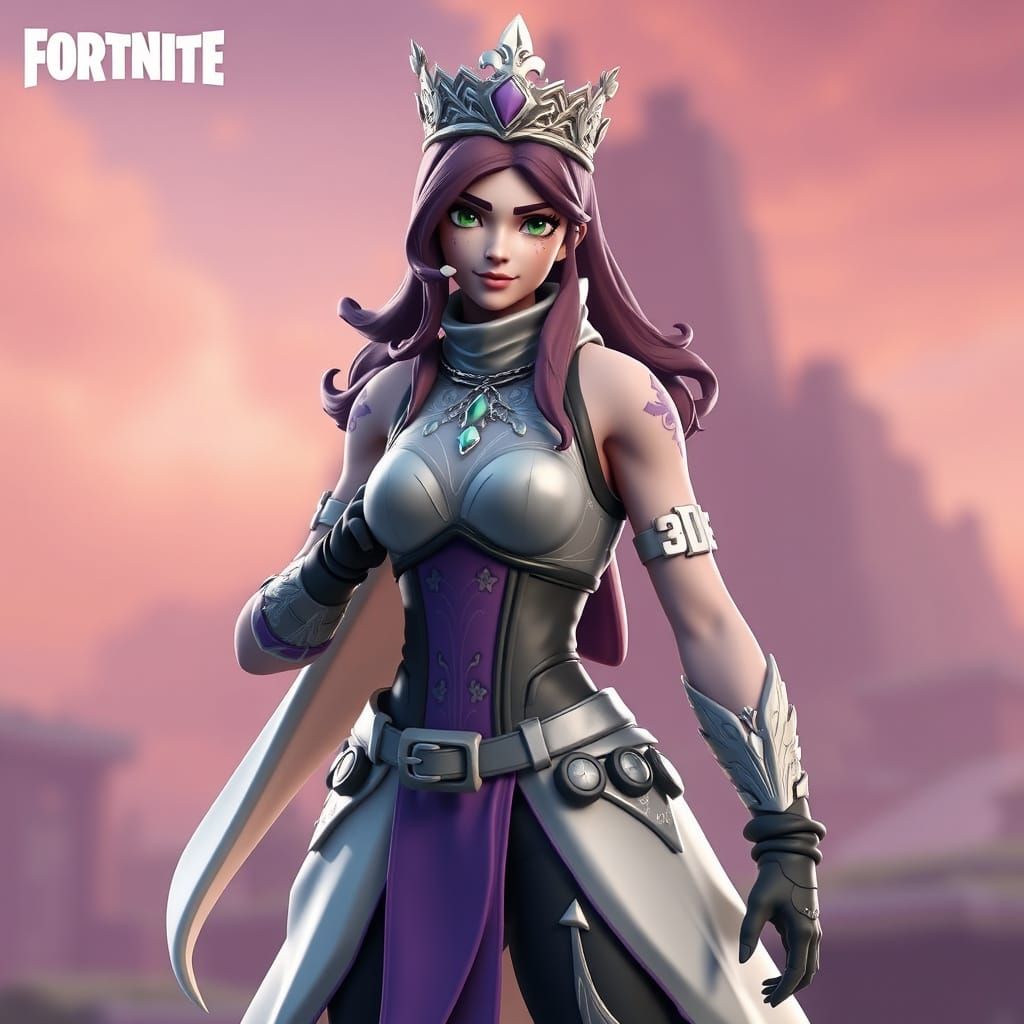 Ethereal Fortnite Princess Figure in Dreamy Skin