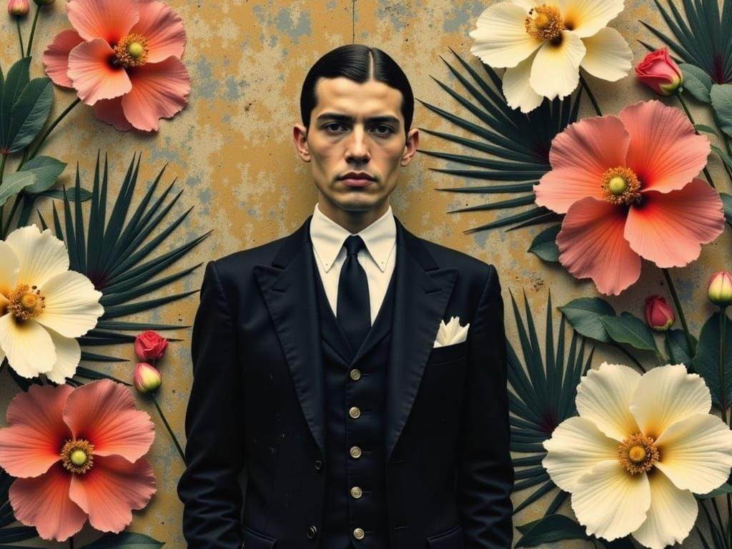 Art Deco Impasto: Three Men in Suits