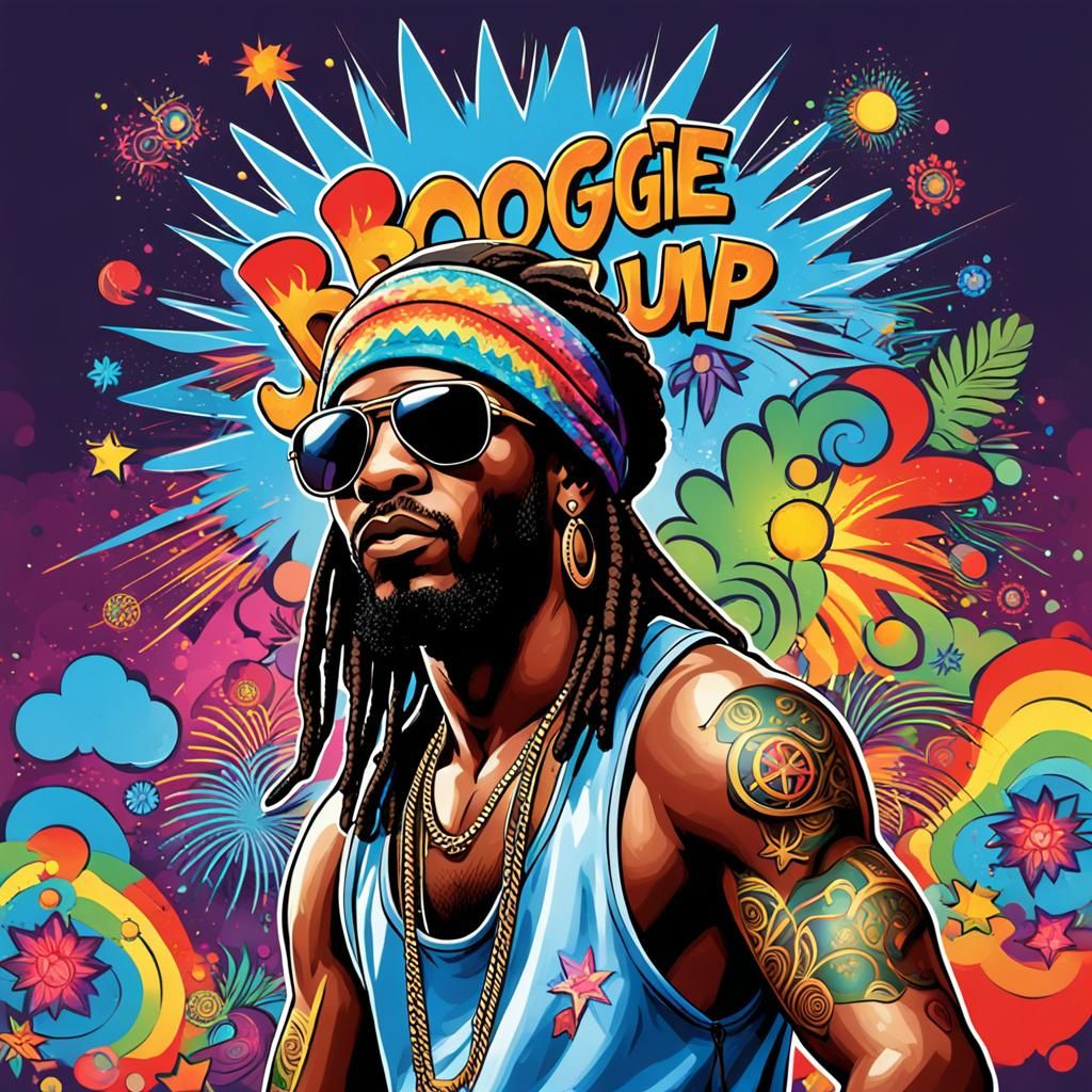 Dynamic Hip Hop Graffiti Art