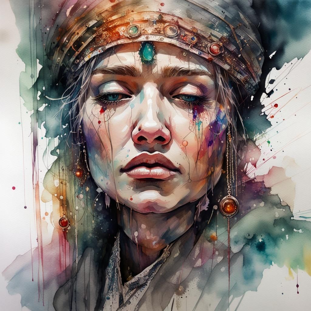 Crying fortune-teller