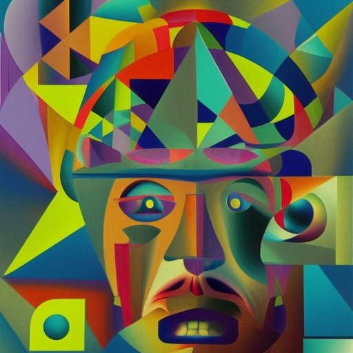 Psychedelic Freud Parade: A Cubist Alien Holiday