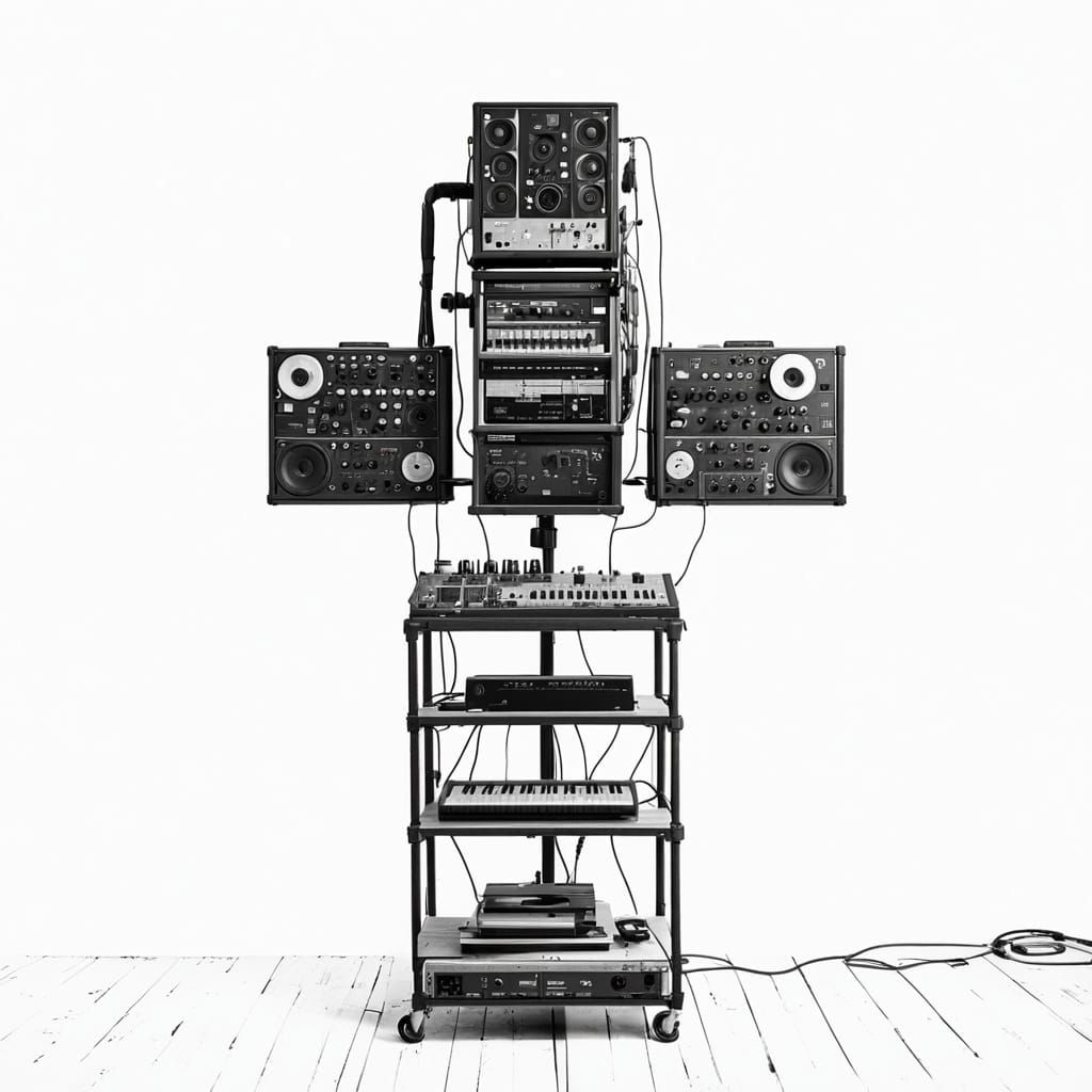 Grimy Industrial Recording Studio in an Abandoned Library