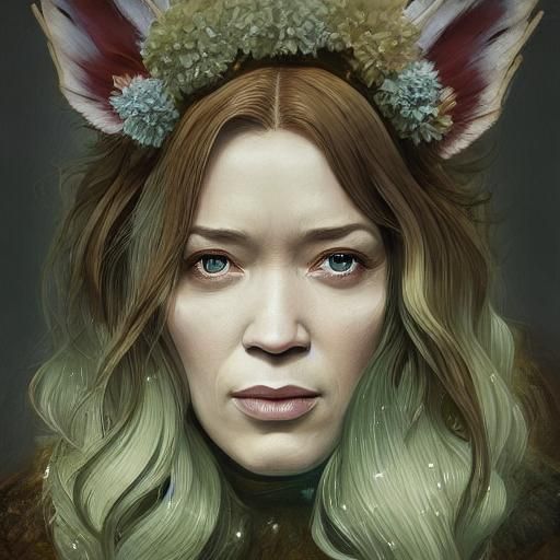 Detailed Portrait in Anime Manga Style