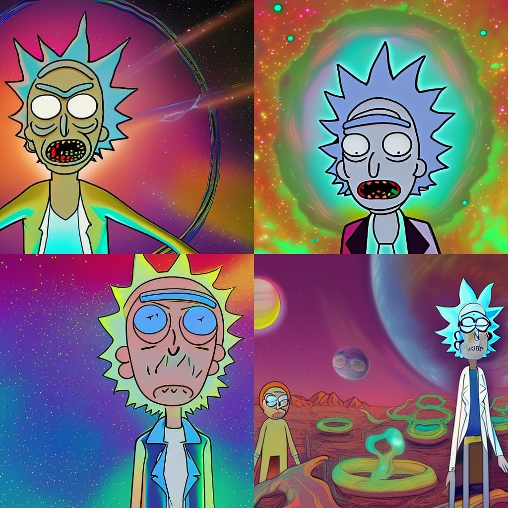 Rick and Morty Cosmic Astral Illustration