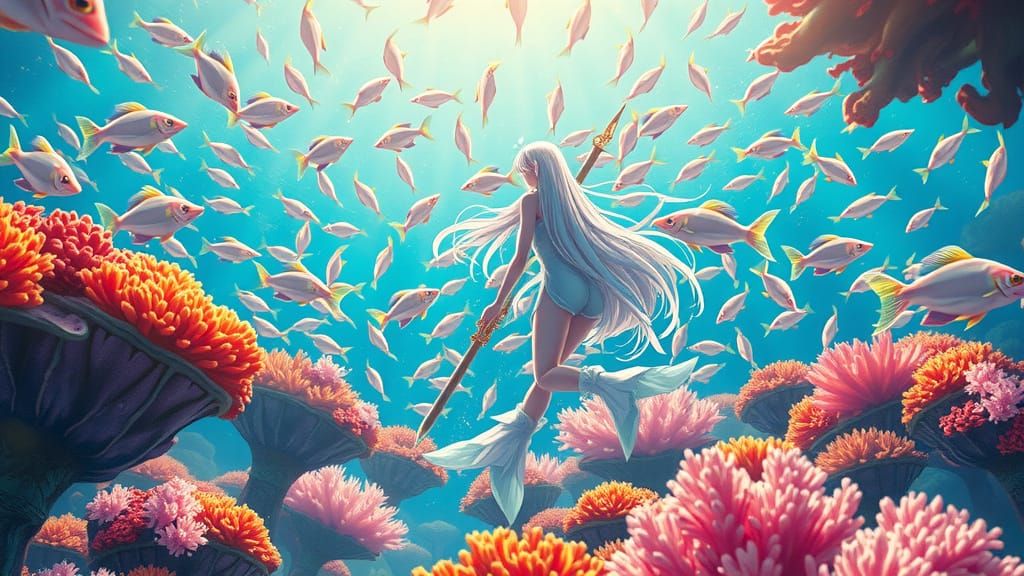 Sirens in a Vibrant Oceanic Realm