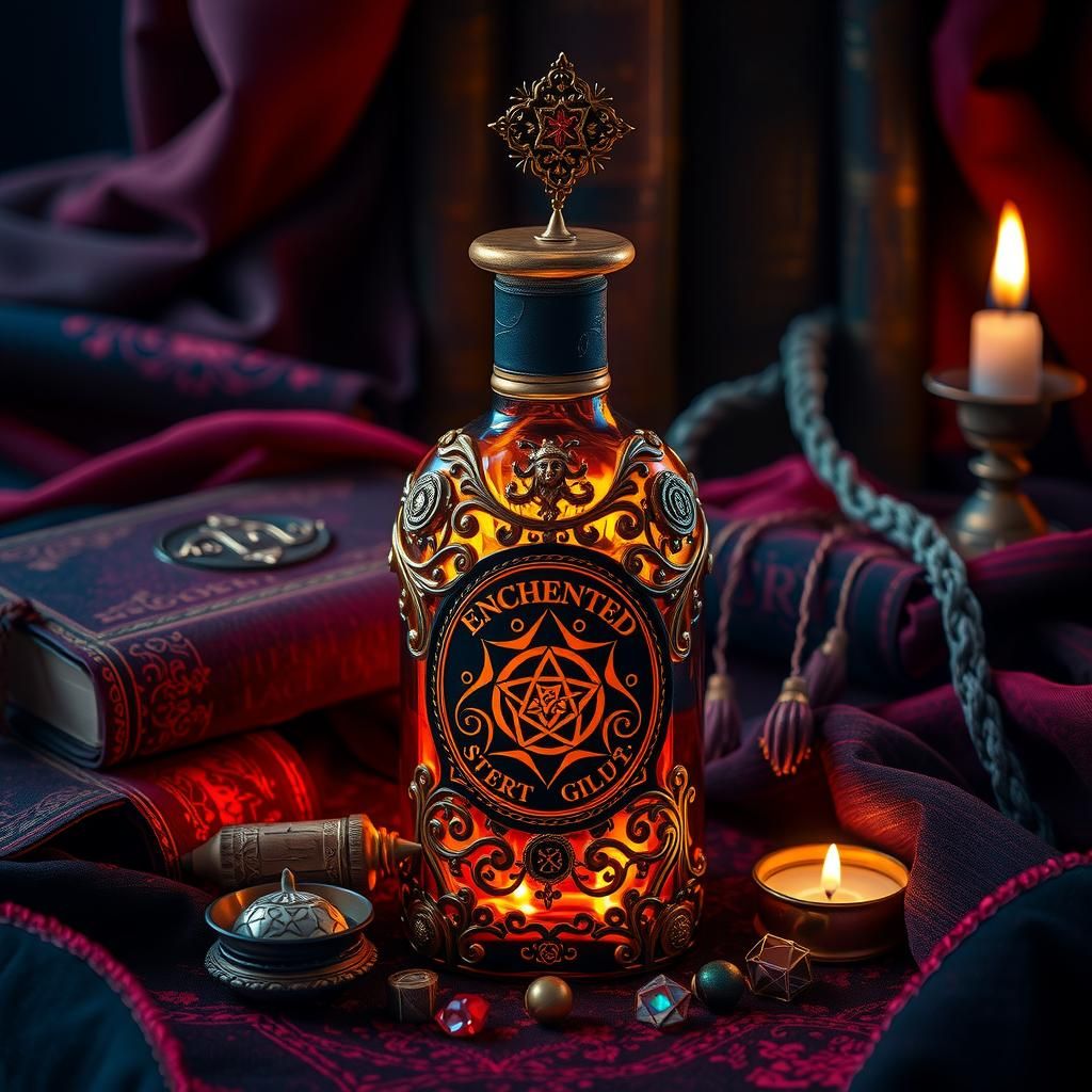 Enchanted Essential Oil: Mystical Apothecary Bottle