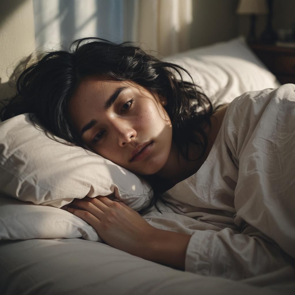 Peaceful Sleep: A Cinematic Portrait in Soft Light