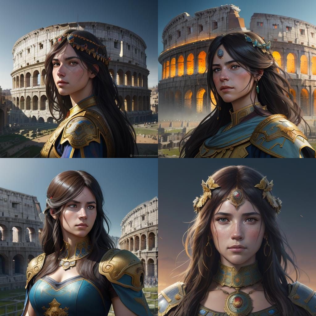 Realistic 8K Image of the Roman Colosseum