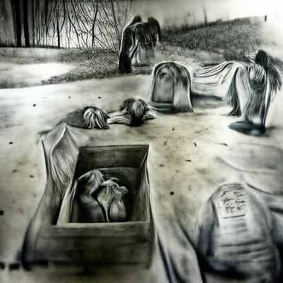 Desolate Battlefield in Charcoal