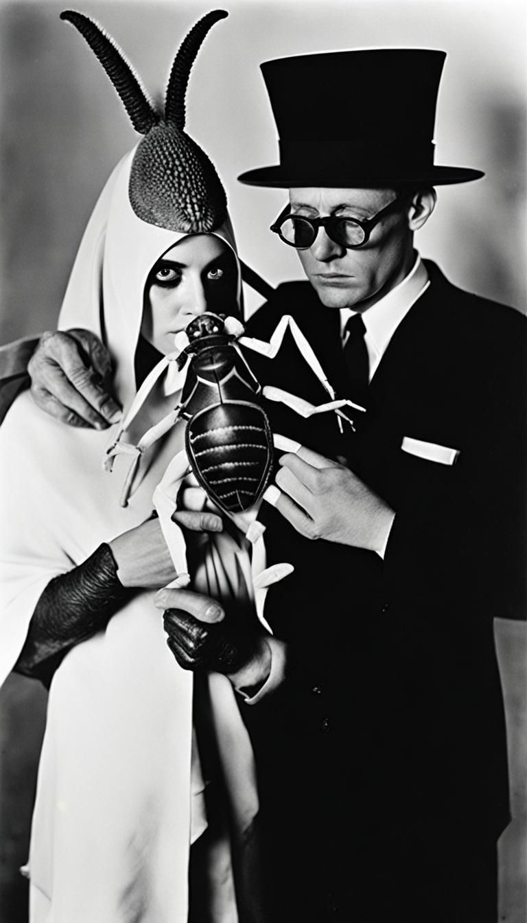 Surreal Insectoid Rite: Dada-esque Photography