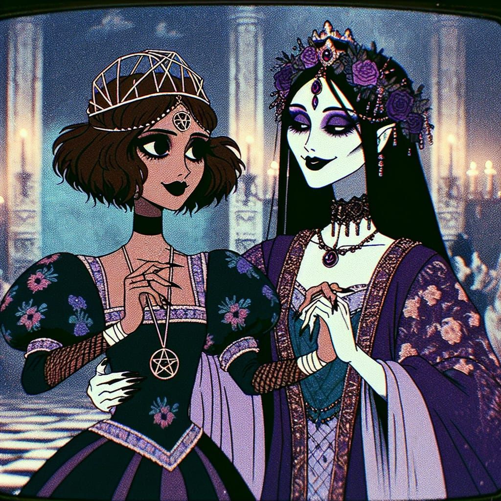Queen and Sorceress in Vintage Ballroom Dance