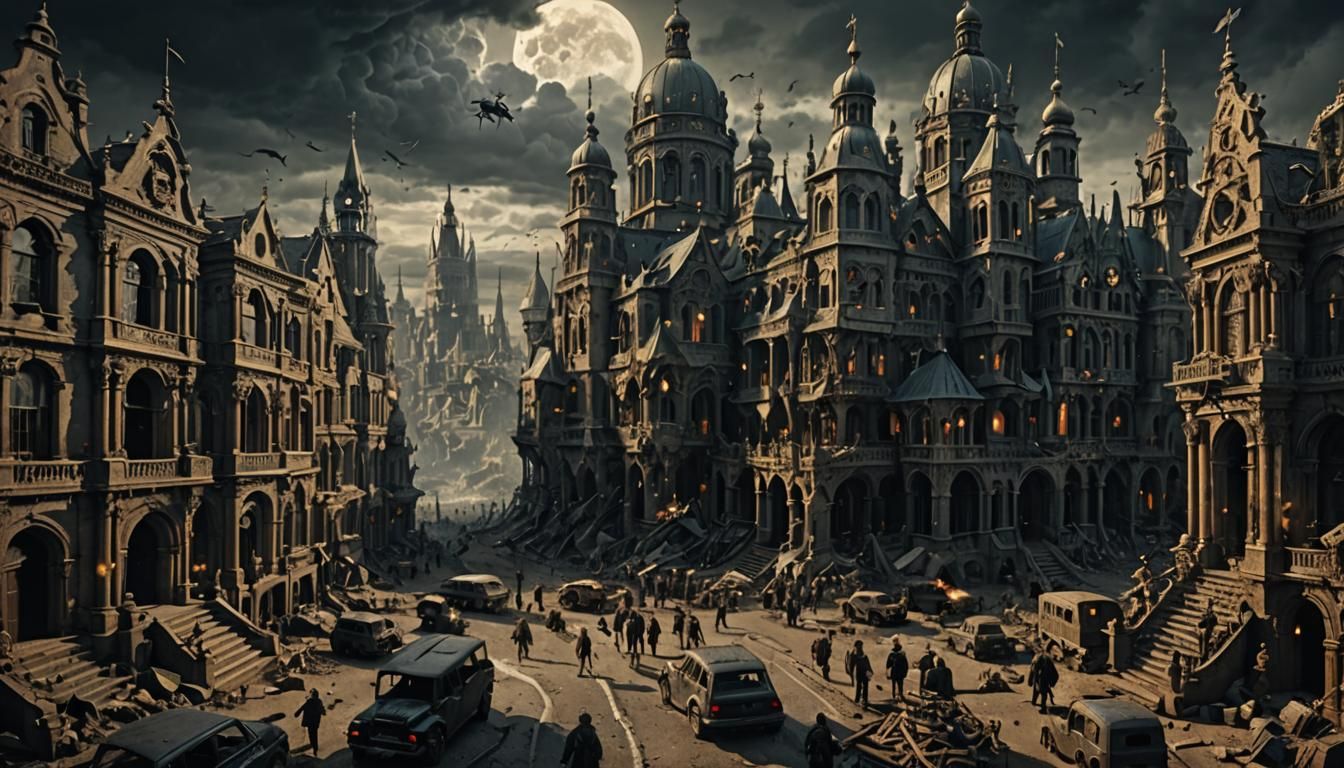 Dramatic Digital Painting: Death and Taxes