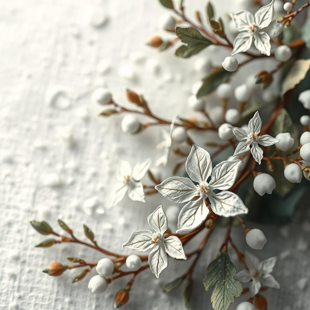 Snowflakes, Leaves, and Flowers as Impressionistic Papercraf...