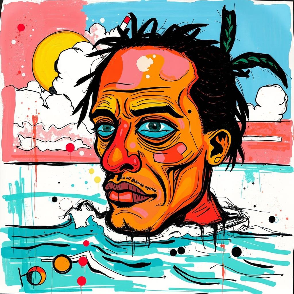 Vibrant Beachside Abstraction