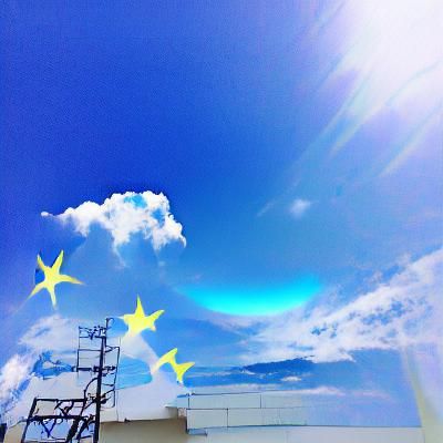 Bright Blue Sky: A Minimalist Vision