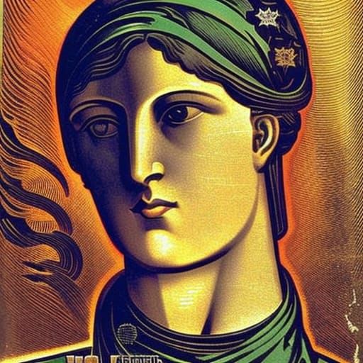 Abstract True Detective Portrait in Oil