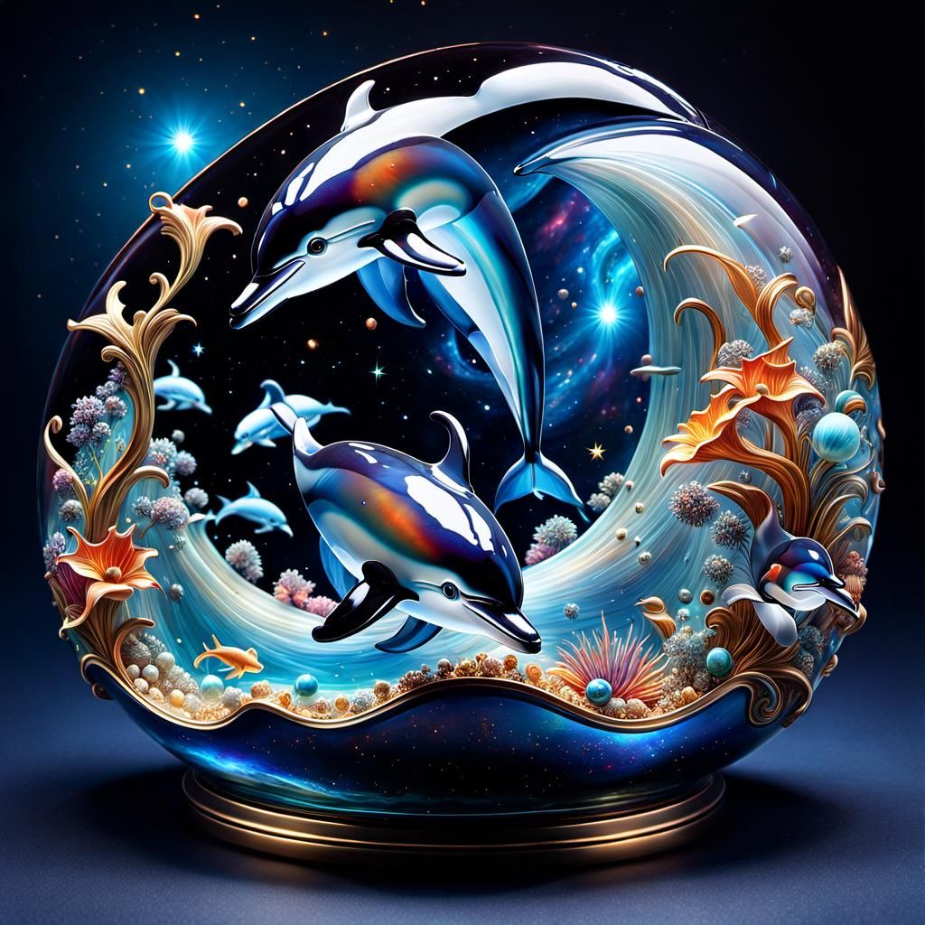 Enameled Glass Figurines