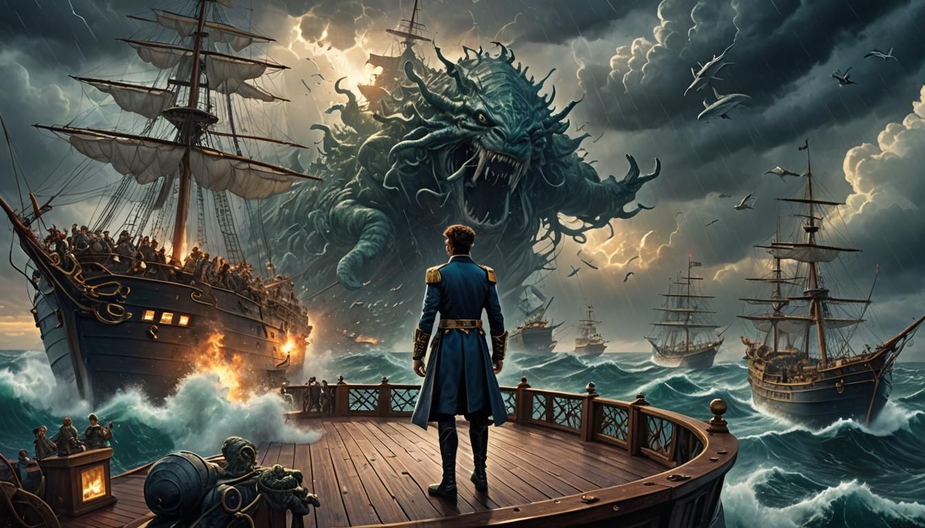 Courageous Prince in Calming Stormy Seas