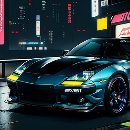 Cyberpunk 2077 Inspired Mizutani Shion Targa MZT in Vibrant ...