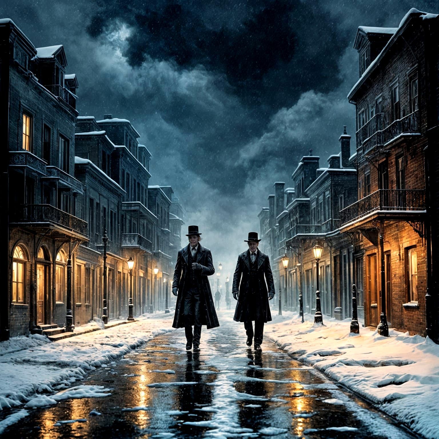 A melancholic Frankenstein's monster, dressed in tattered Vi...