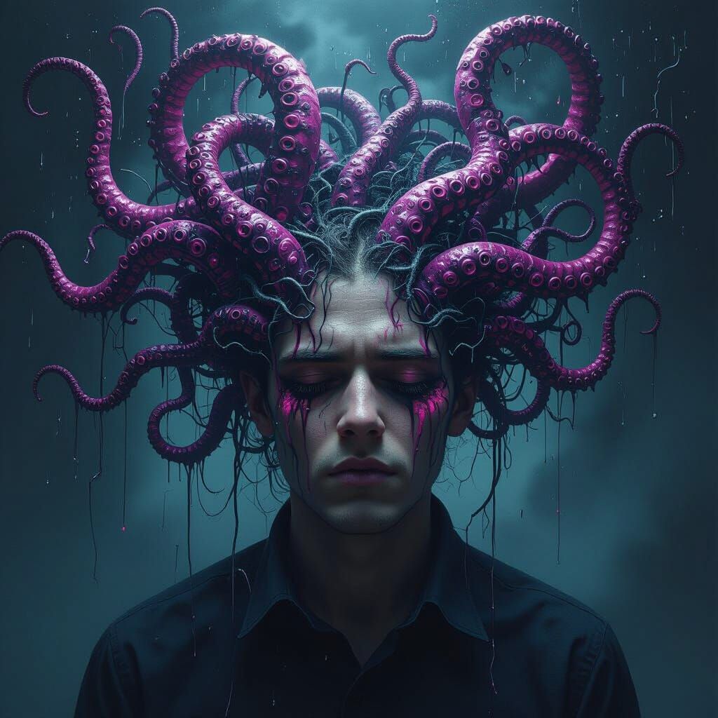 Insanity: A Mind Entangled in Surreal Darkness