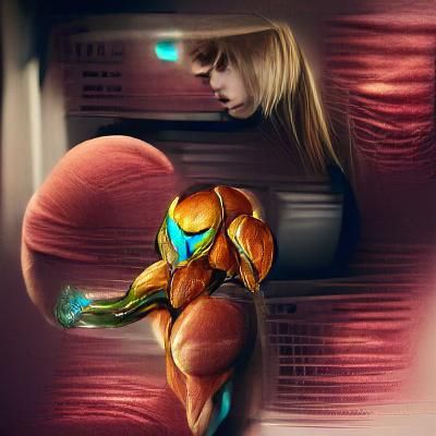 Woman in Futuristic Armored Suit