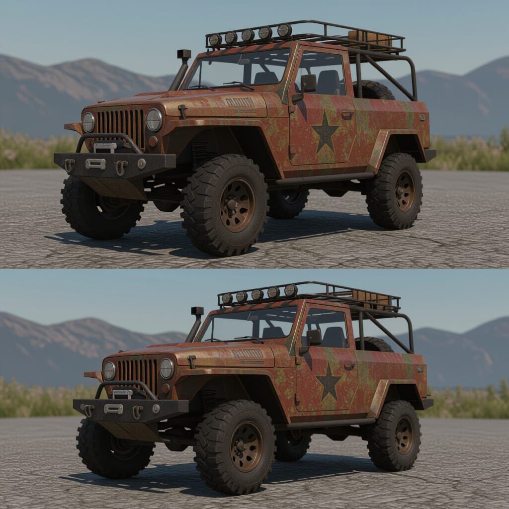 Battle-Hardened Survival Vehicle in Grim, Tough Style