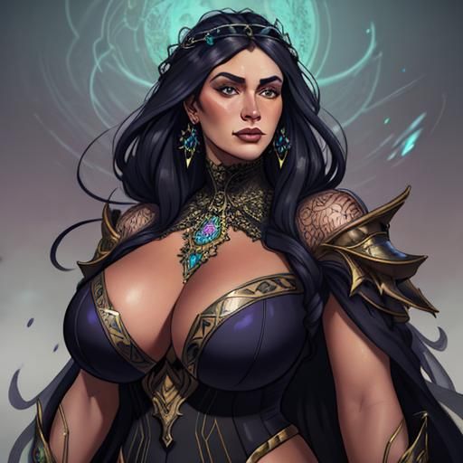 Futuristic Portrait of a Woman in Hyperrealism Style