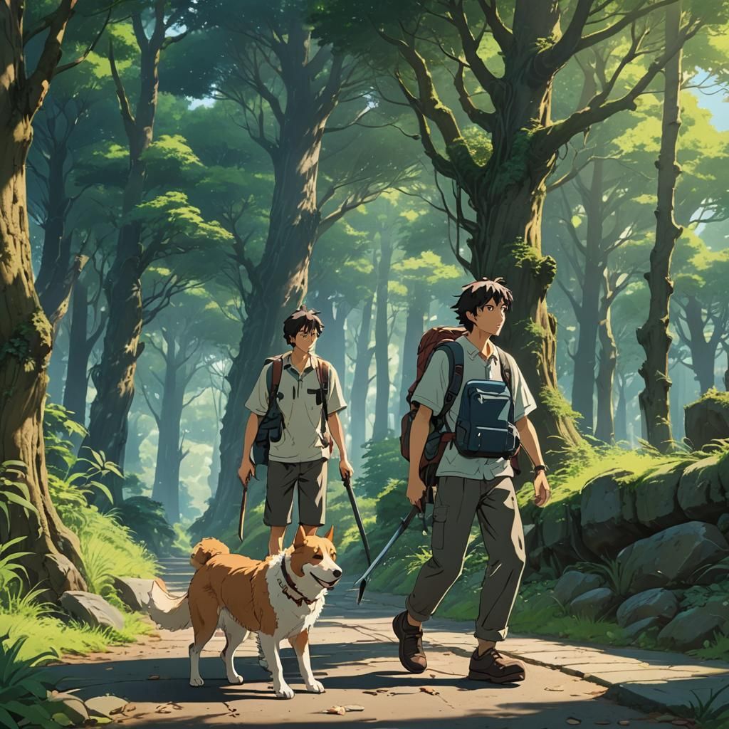 Man and Dog Find Love: Anime Key Visual