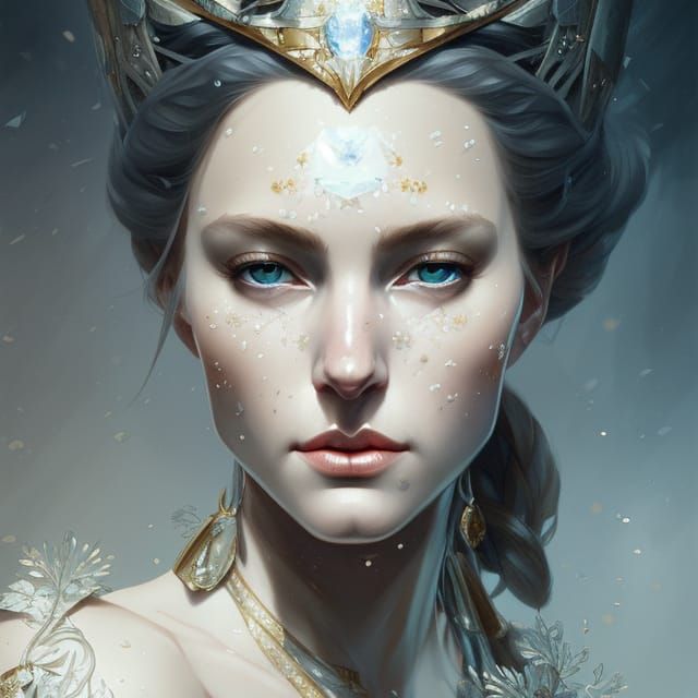 Hyperdetailed Portrait of the White Queen