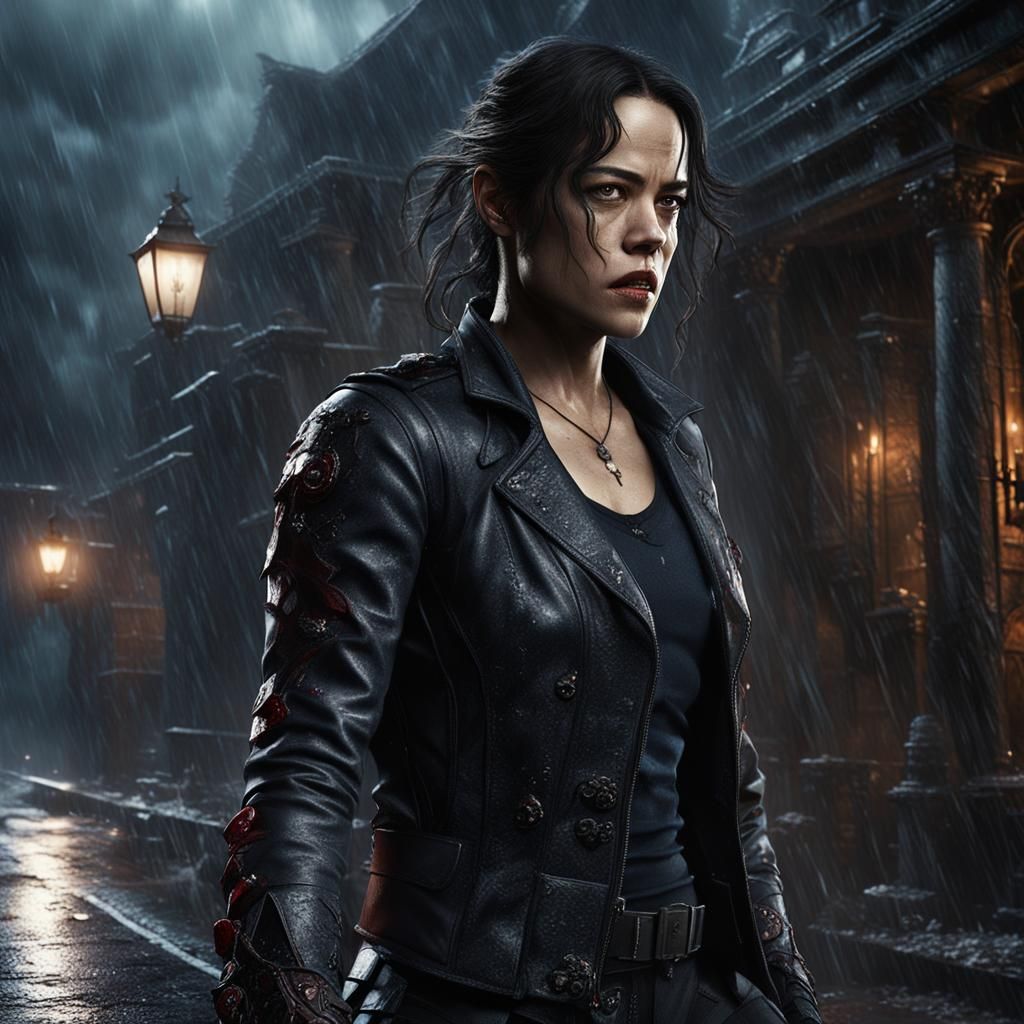 Rain Ocampo Vampire Costume in Detailed Matte Painting