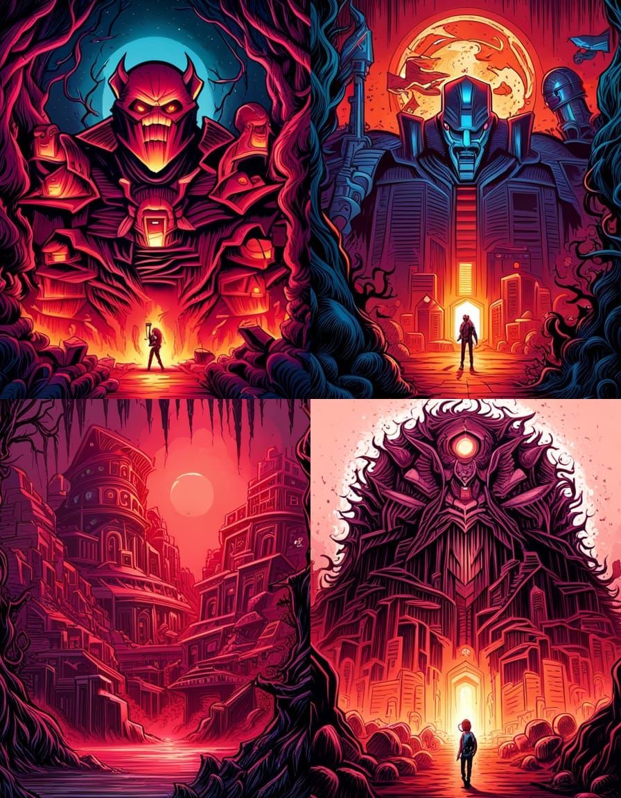 Stylized Figure Illustration in Modern Poster Art Style