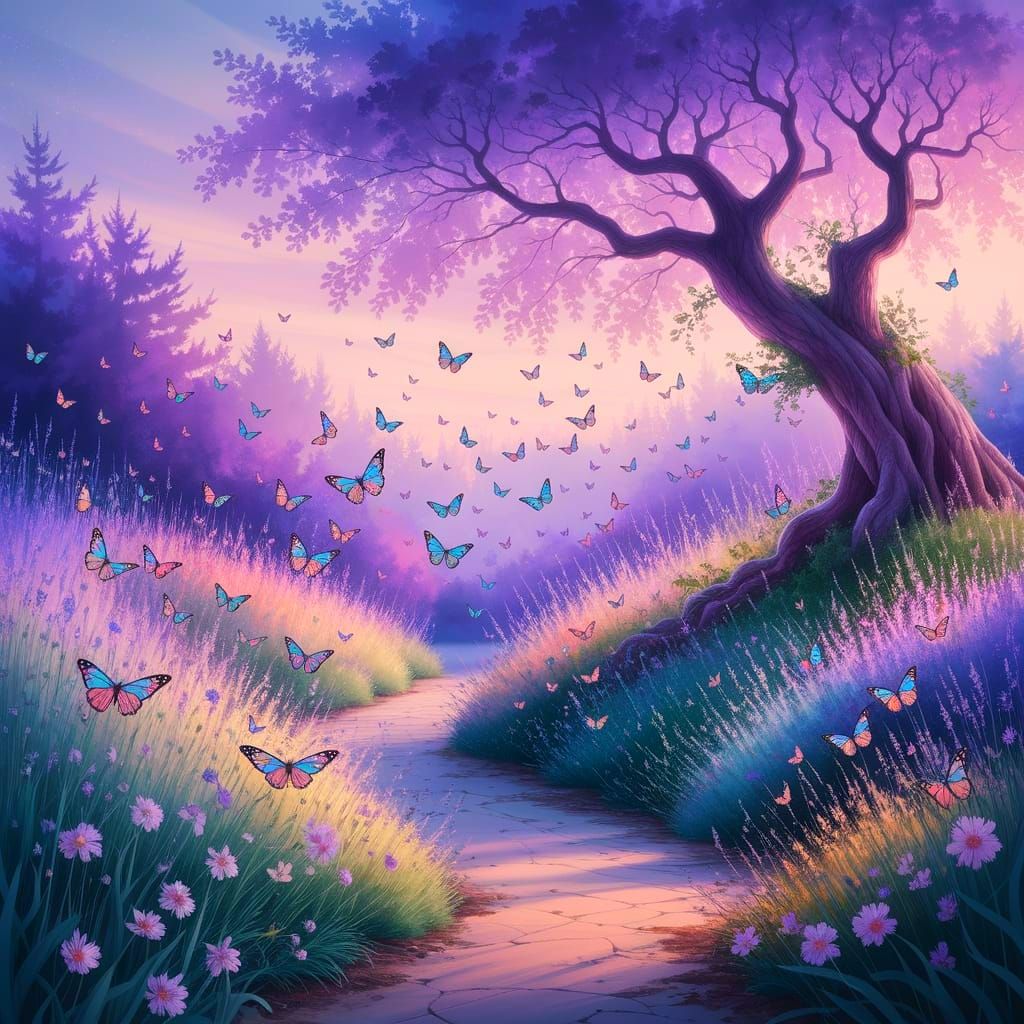 Whispers of Twilight in Enchanted Gardens