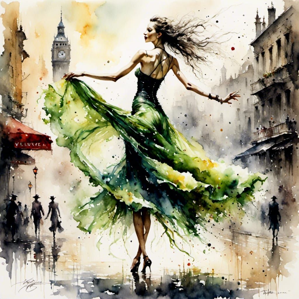 Abstract Pickle with Smoke