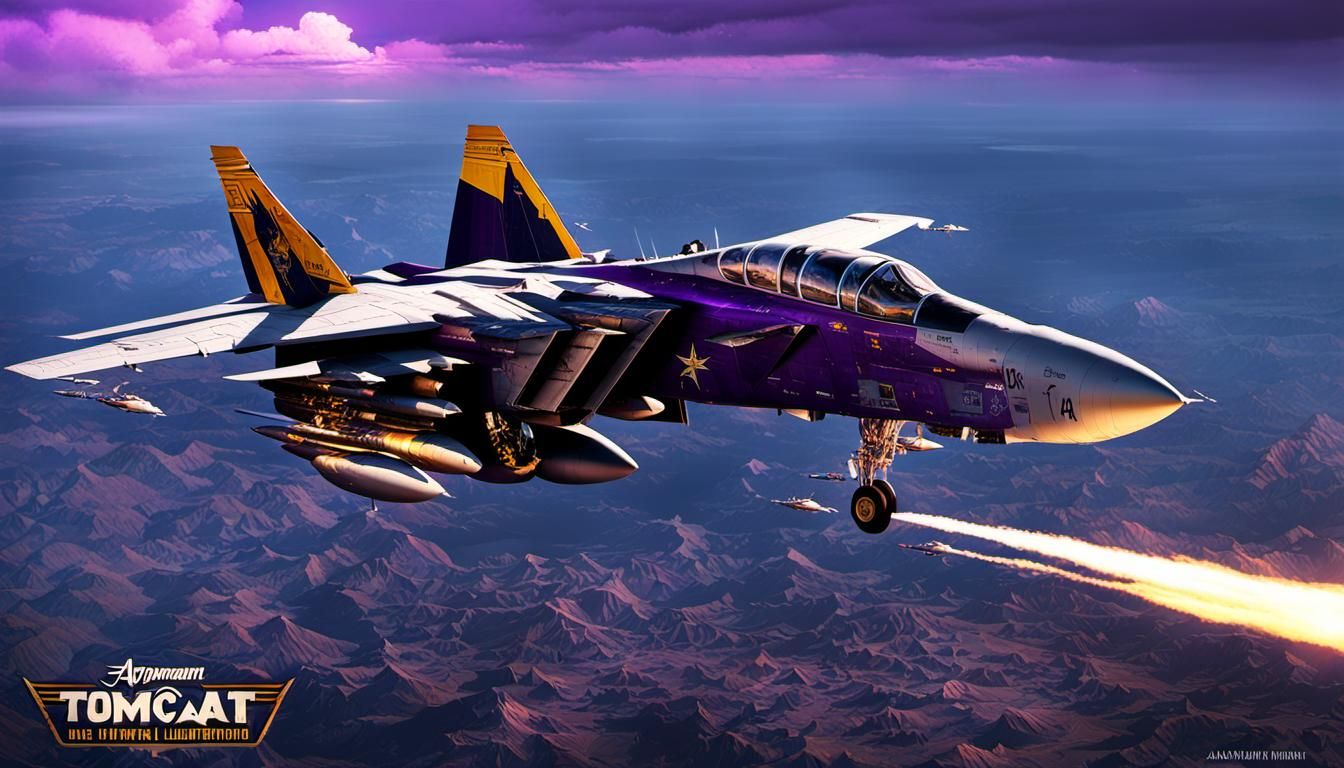 Grumman F-14 Tomcat in Dark Fantasy Style