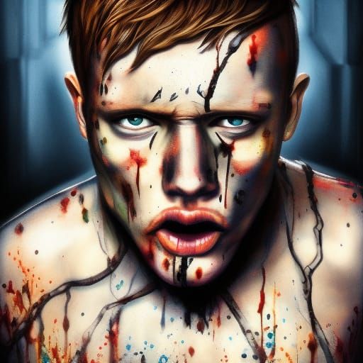 Hyperrealistic Portrait of a Serial Killer