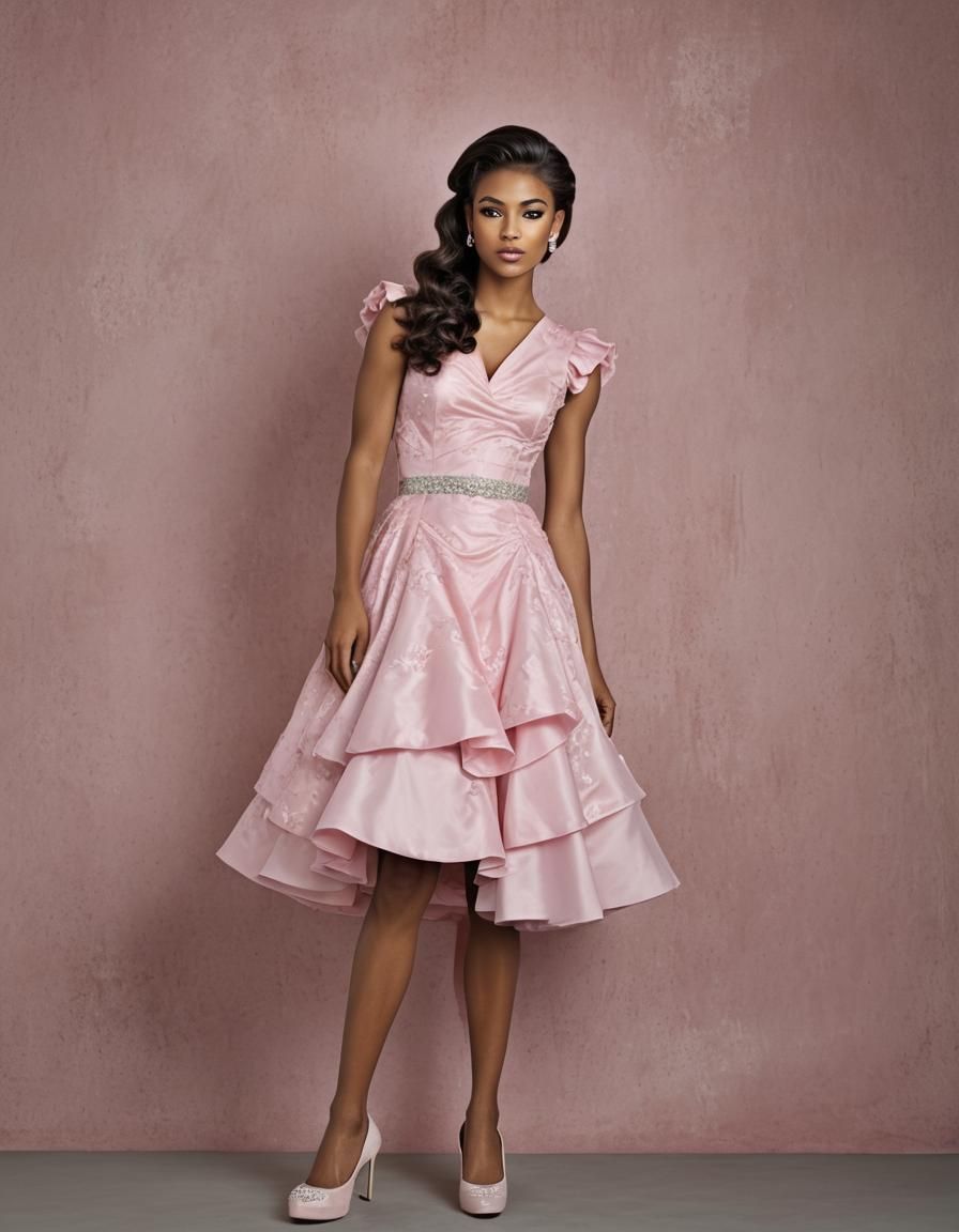 Muscular Man in Quinceanera Dress