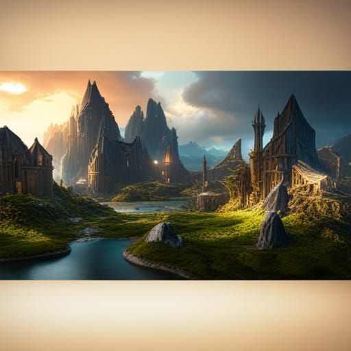 Mystical Island Kingdom: Fantasy Concept Art