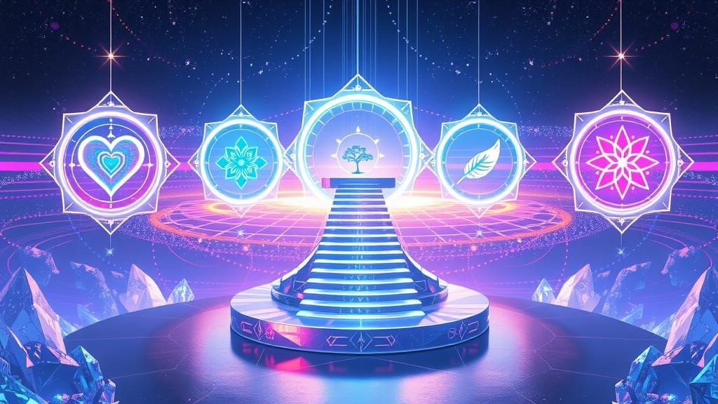 Sacred Geometry Portal Hub in the Cosmos