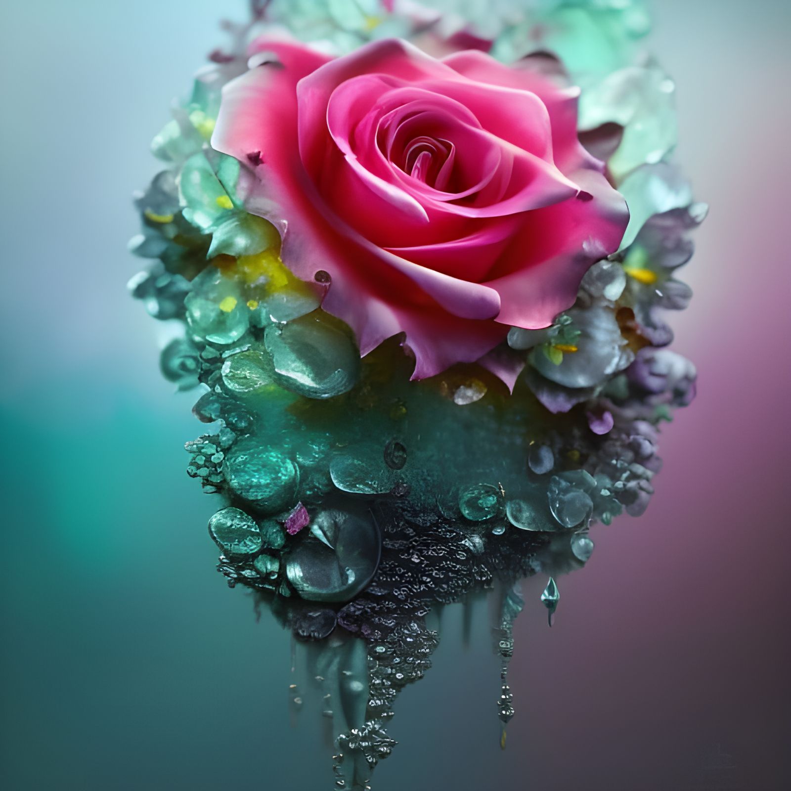4d Graffiti Rose