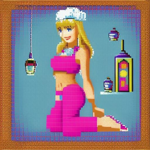 I Dream of Jeannie: 8-bit Pixel Art