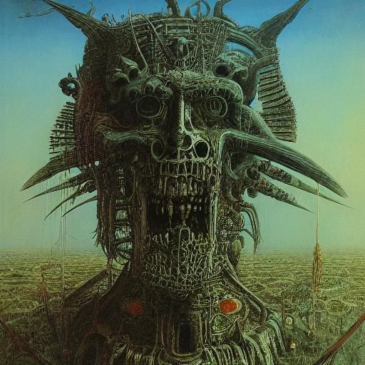 Surreal Demon Prince Warrior Inspired by Dreamscapes