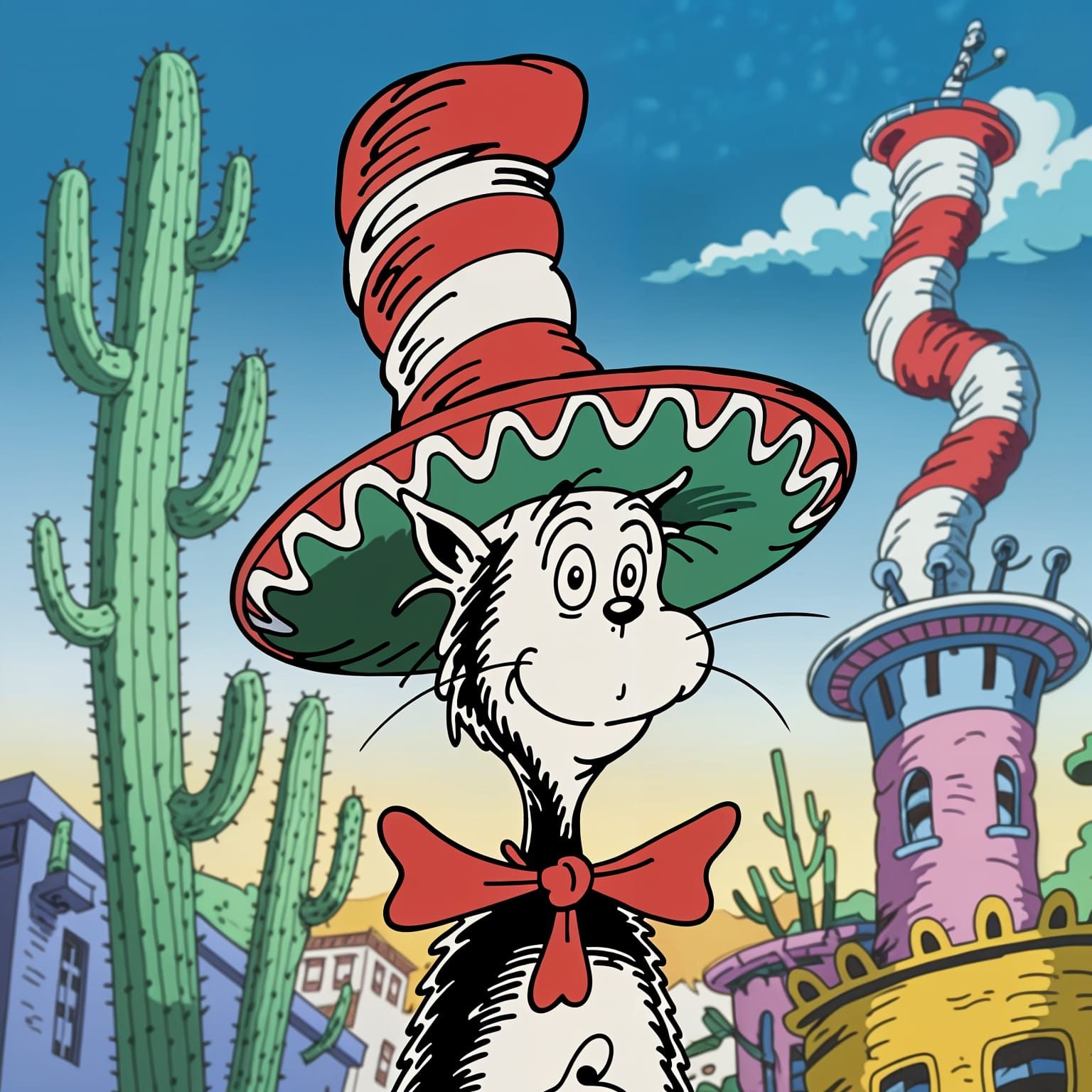 Cat in the Hat on a Seussical Sombrero