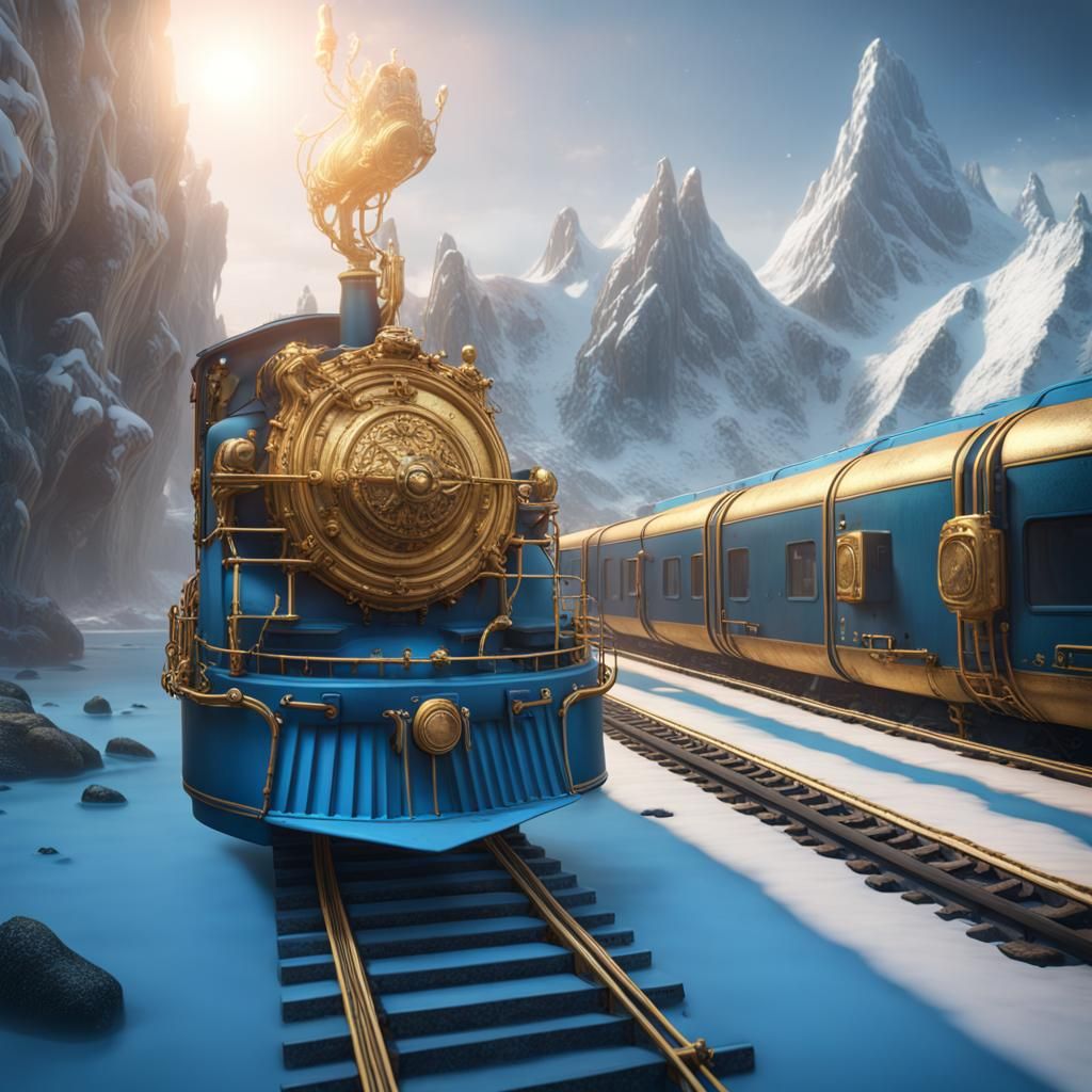 Underwater Train Station: Detailed Matte Painting