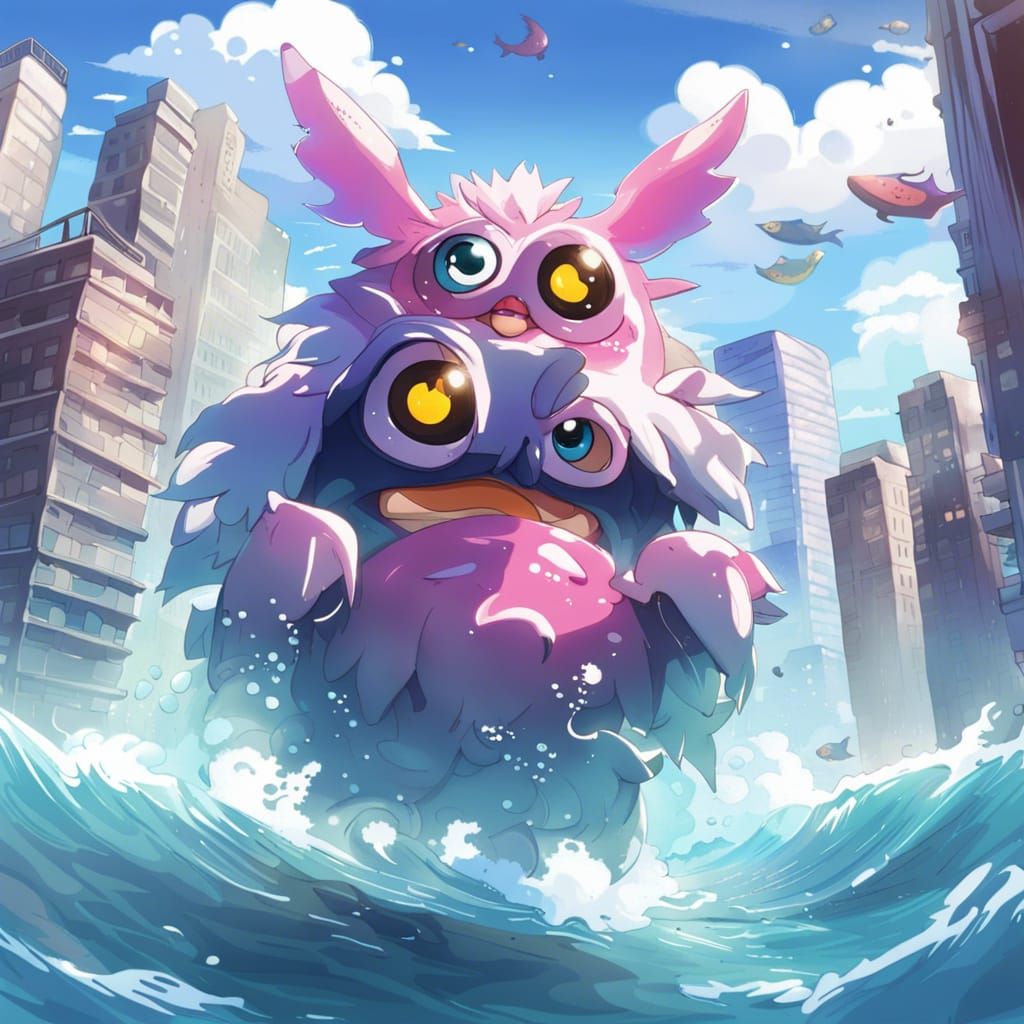 Furby Hydra Emerges: Anime Style Apocalypse