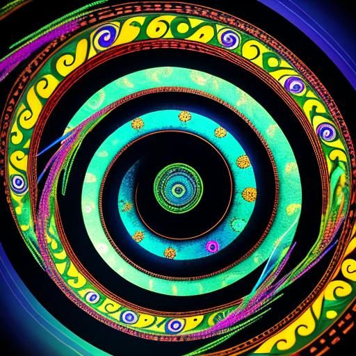 Mesmerizing Hypnotic Spiral Design