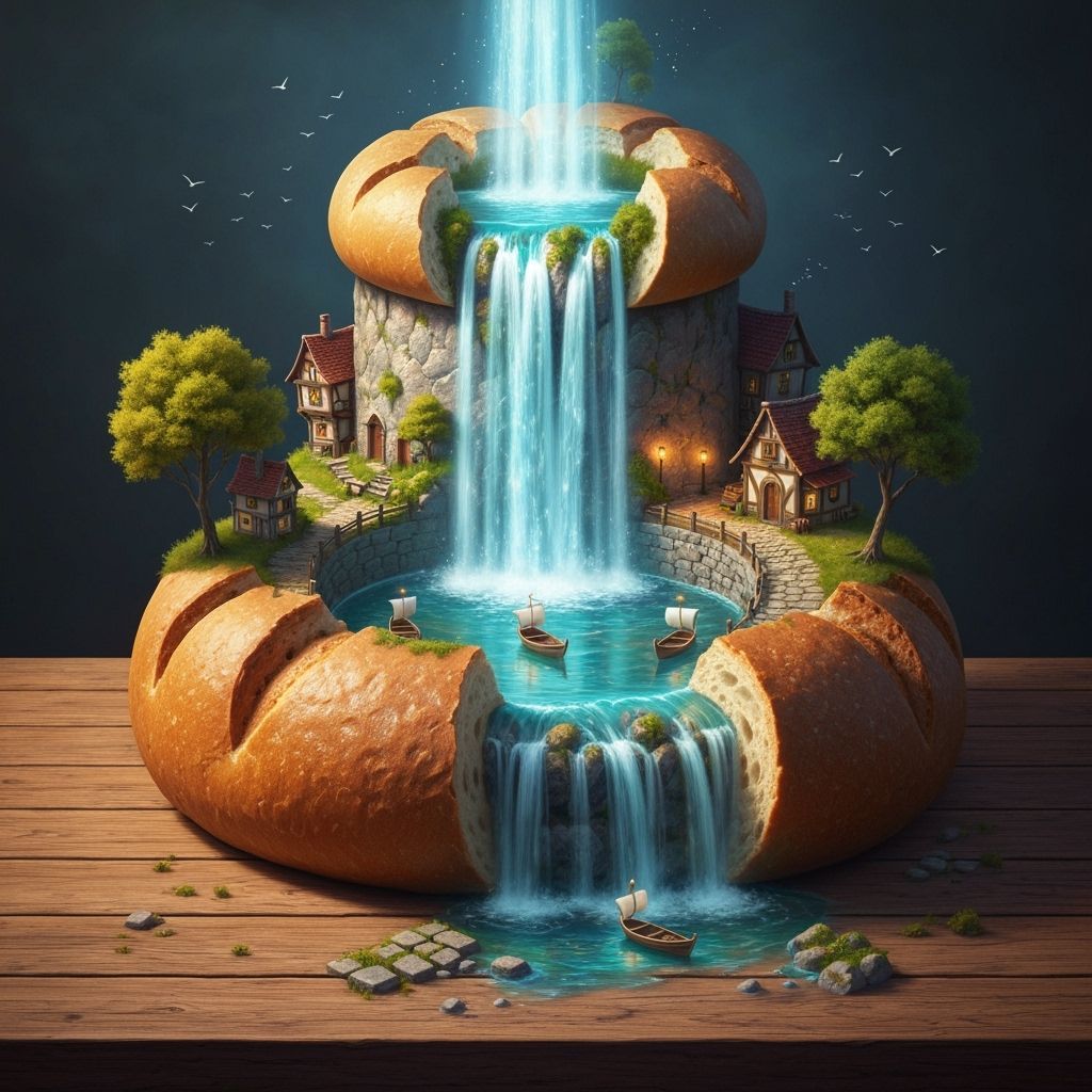 Miniature World Blooms From Epic Loaf of Bread