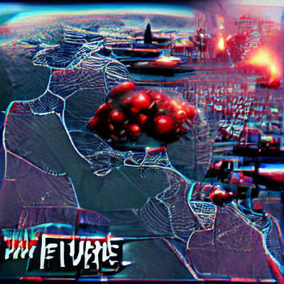 Futuristic War Scene: AI Generated Image