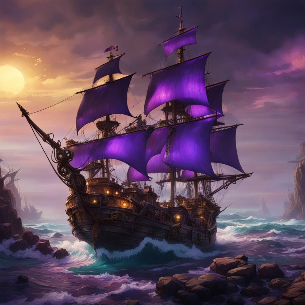 Pirate Treasure in Dark Fantasy Style
